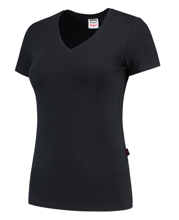 Tricorp T-Shirt V Hals Slim Fit Dames Navy (2 stuks)