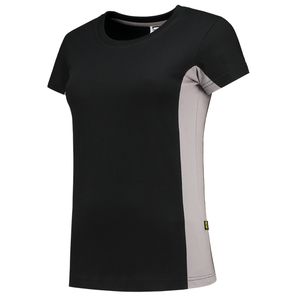 Tricorp T-Shirt Bicolor Dames Black-Grey