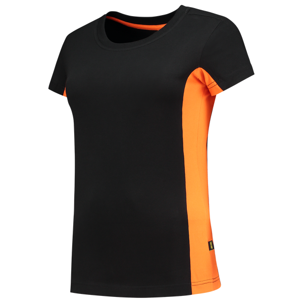 Tricorp T-Shirt Bicolor Dames Black-Orange