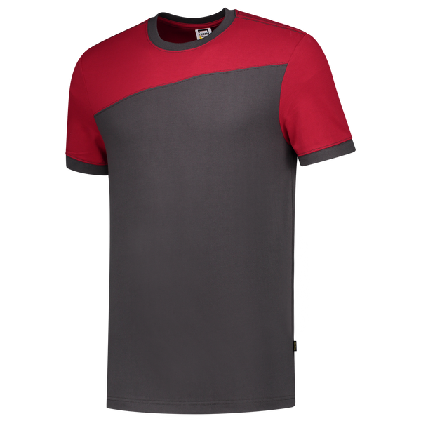 Tricorp T-Shirt Bicolor Naden Darkgrey-Red