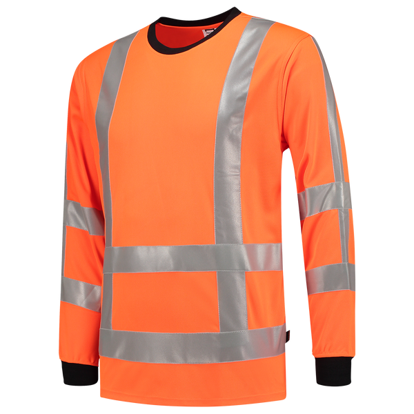 Tricorp T-Shirt RWS Birdseye Lange Mouw Fluor Orange