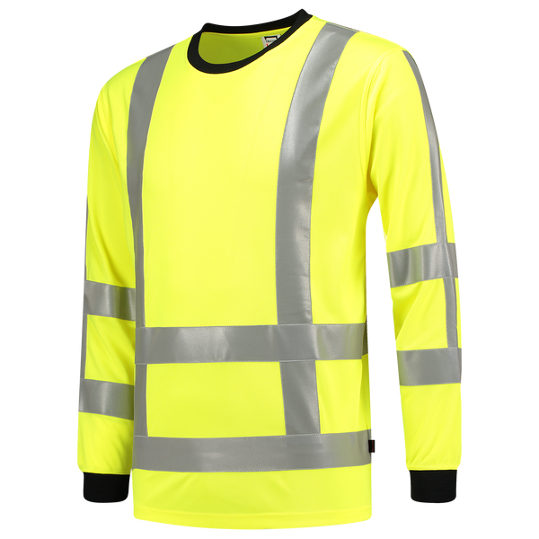 Tricorp T-Shirt RWS Birdseye Lange Mouw Fluor Yellow
