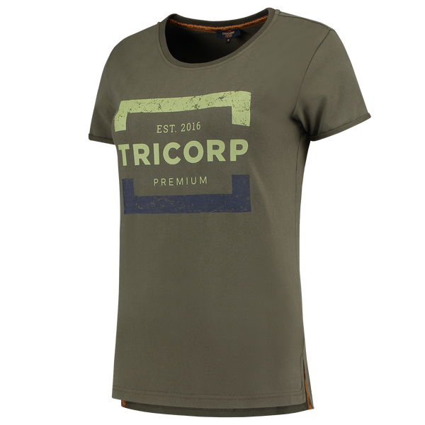 Tricorp T-Shirt Premium Dames Army