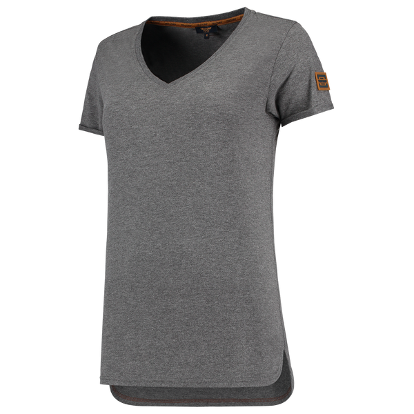 Tricorp T-Shirt Premium V Hals Dames Stonemel