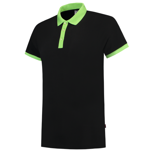 Tricorp Poloshirt Bicolor Slim Fit Black-Lime