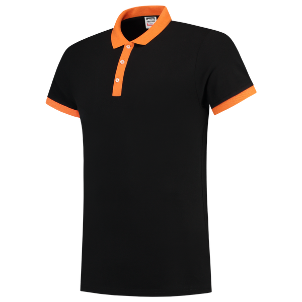 Tricorp Poloshirt Bicolor Slim Fit Black-Orange