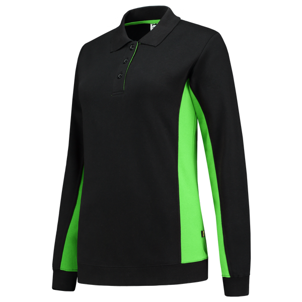 Tricorp Polosweater Bicolor Dames Black-Lime