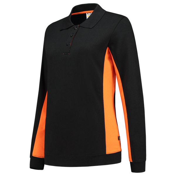 Tricorp Polosweater Bicolor Dames Black-Orange