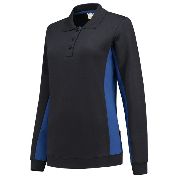 Tricorp Polosweater Bicolor Dames Navy-Royalblue