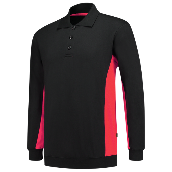 Tricorp Polosweater Bicolor Black-Red