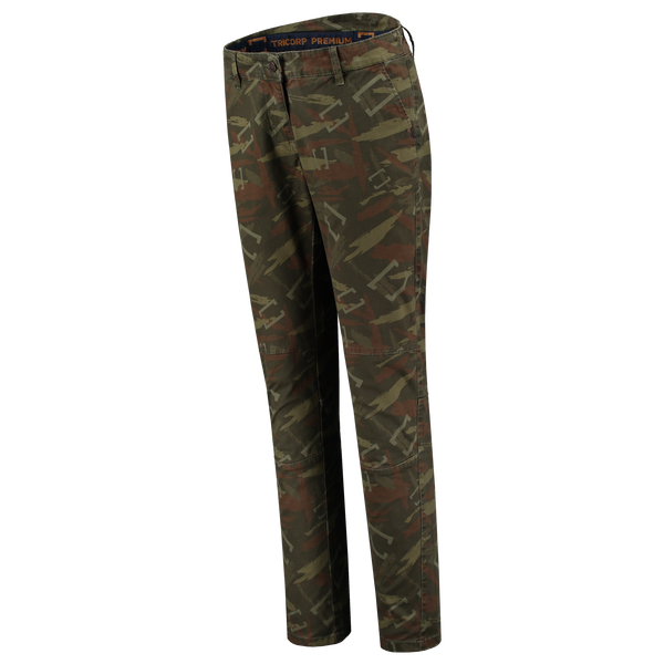 Tricorp Chino Premium Print Dames Armyprint