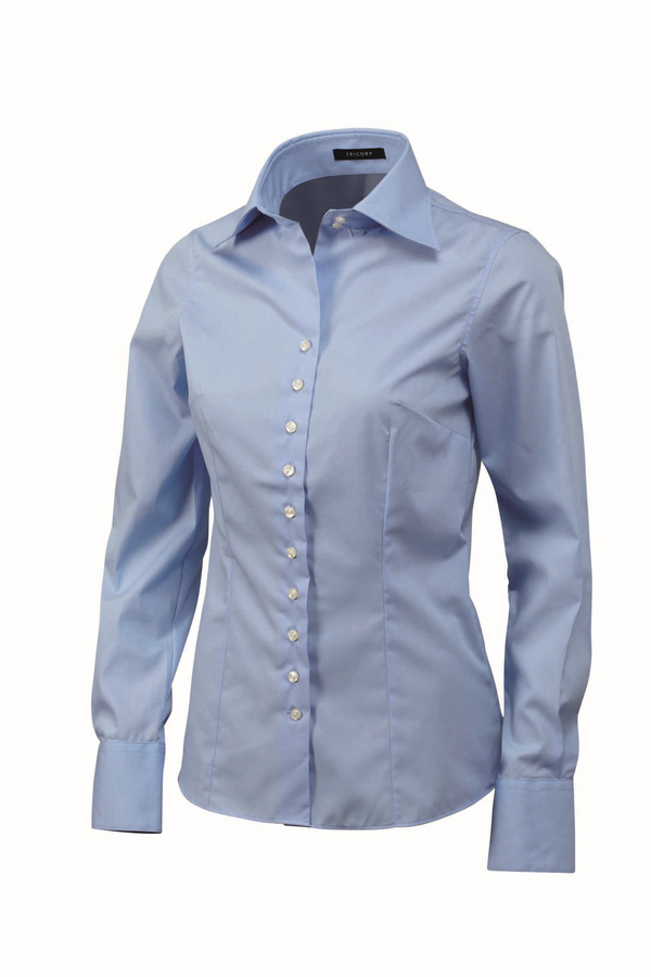Tricorp Blouse 100% Katoen Slim Fit Blue