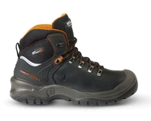 Grisport 803L zwart/oranje S3 Werkschoen