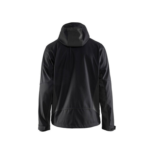 Blaklader softshell jack met capuchon 4753-2516 Zwart/Donkergrijs