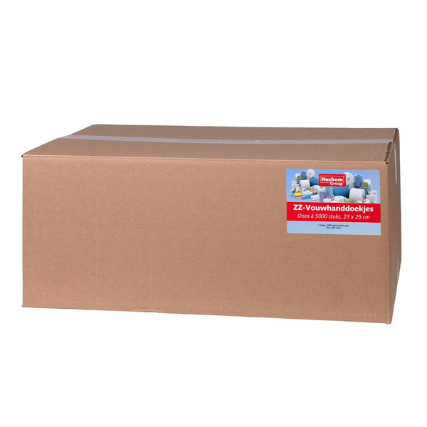 Papieren Vouwhanddoekjes - 5000 stuks, 1 laags, 23x25cm