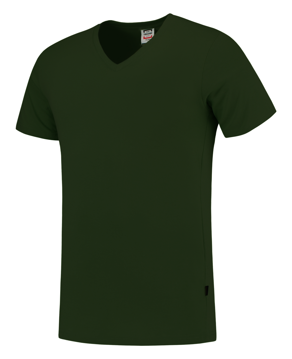 Tricorp T-Shirt V Hals Slim Fit Bottlegreen (2 stuks)