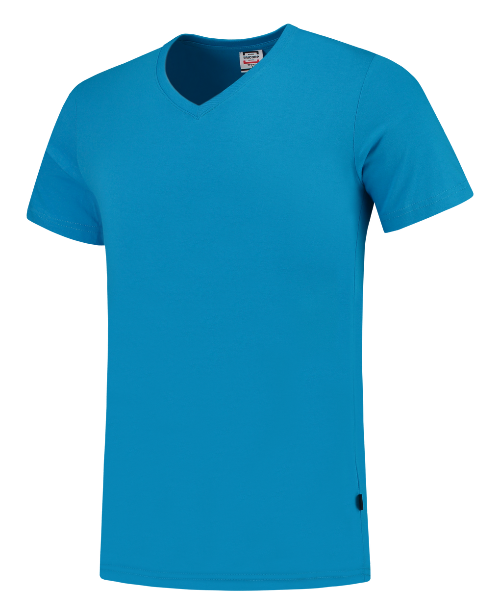 Tricorp T-Shirt V Hals Slim Fit Turquoise (2 stuks)