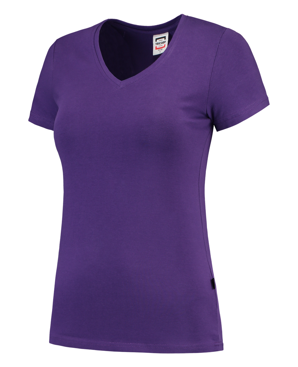 Tricorp T-Shirt V Hals Slim Fit Dames Purple (2 stuks)