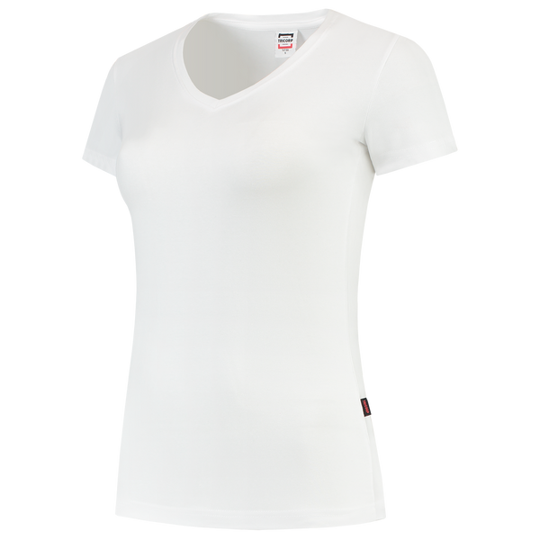 Tricorp T-Shirt V Hals Slim Fit Dames White (2 stuks)