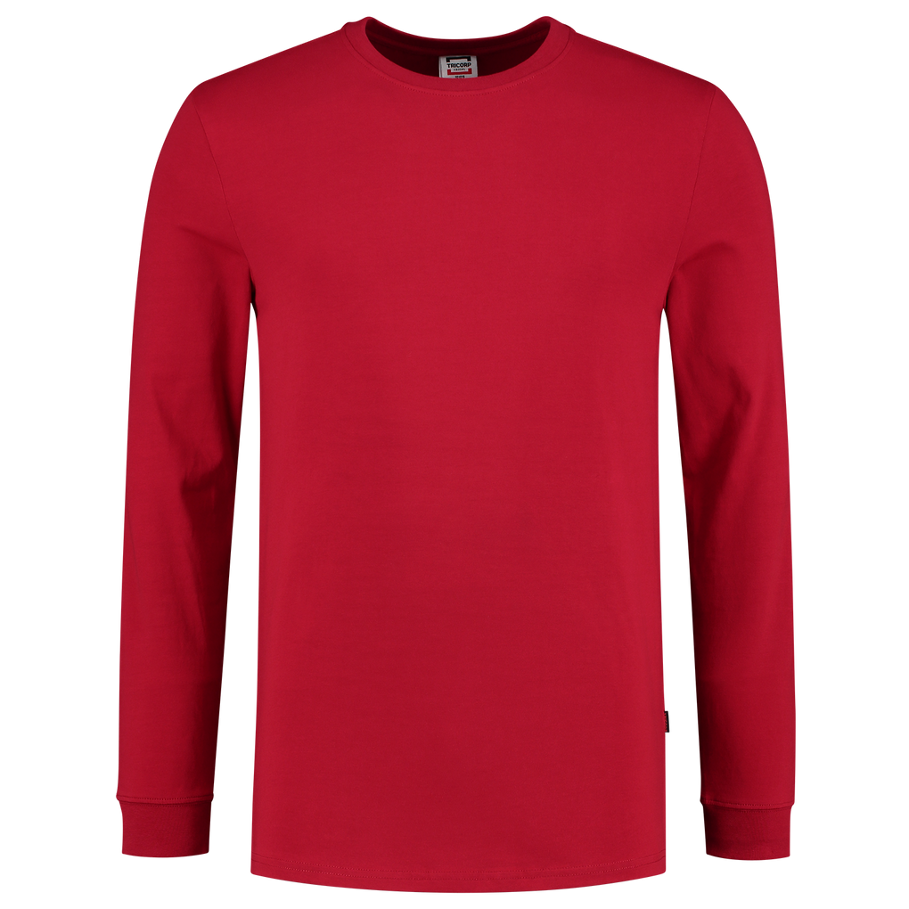 Tricorp T-Shirt Lange Mouw 60°C Wasbaar Red