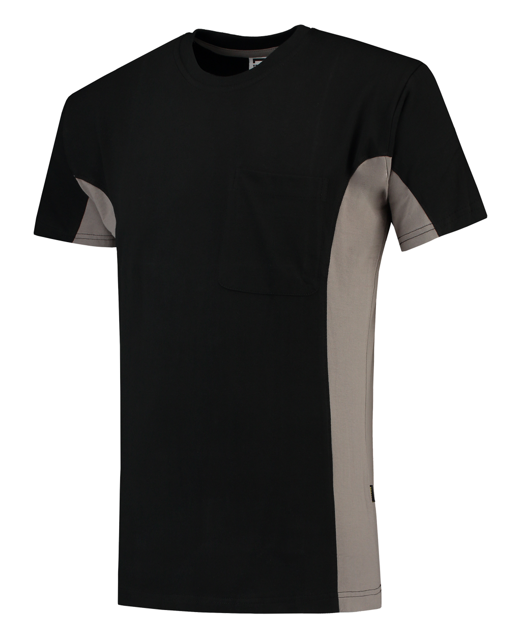 Tricorp T-Shirt Bicolor Borstzak Black-Grey