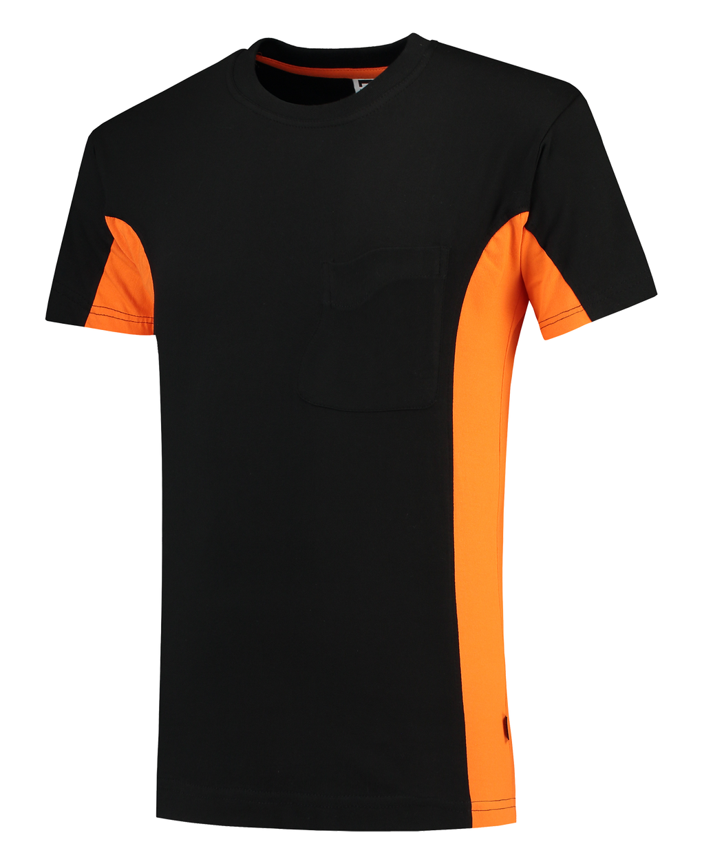 Tricorp T-Shirt Bicolor Borstzak Black-Orange