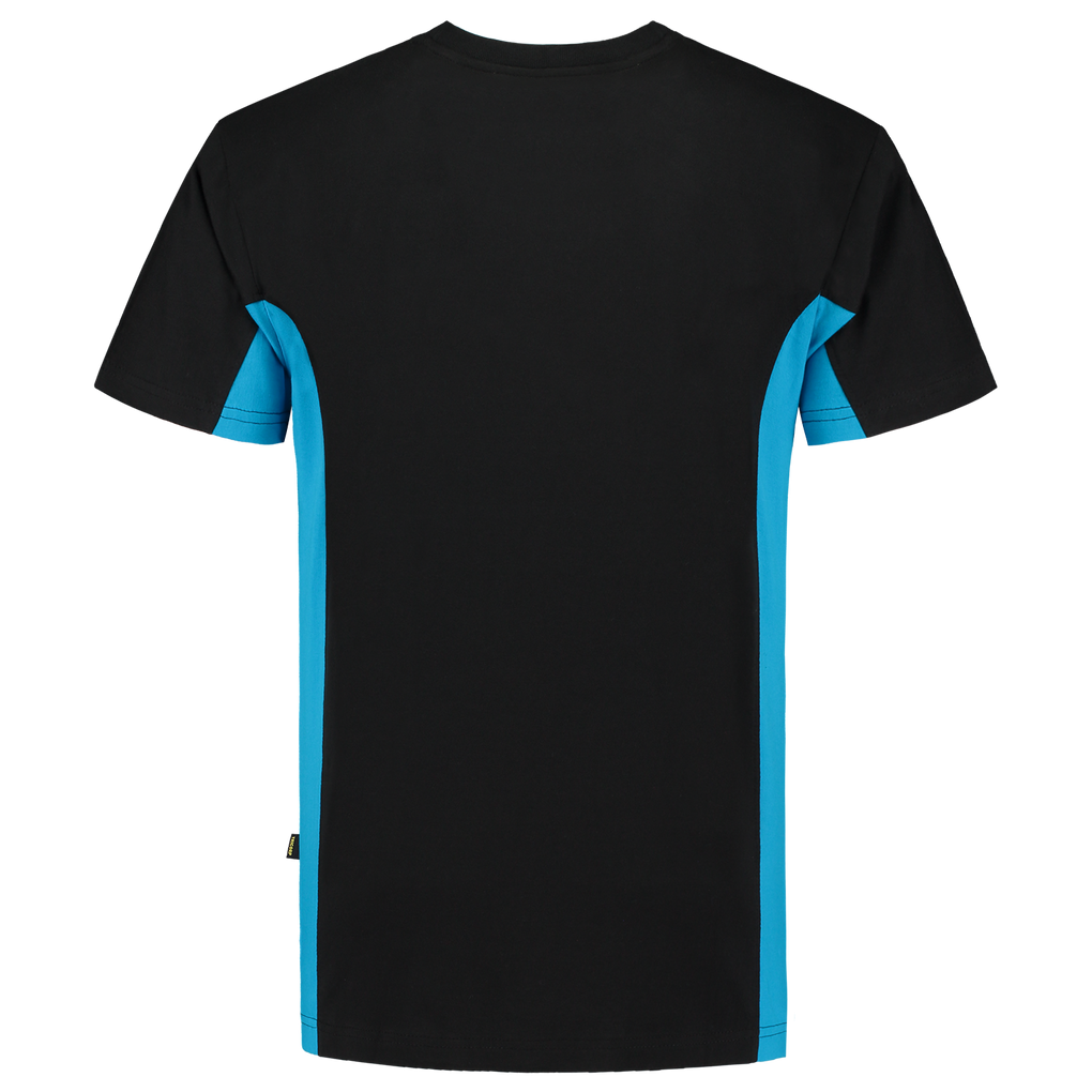 Tricorp T-Shirt Bicolor Borstzak Black-Turquoise