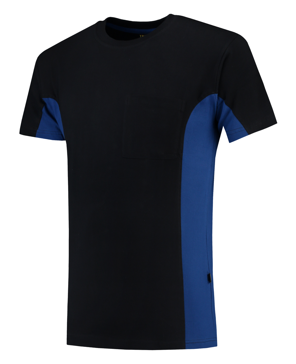 Tricorp T-Shirt Bicolor Borstzak Navy-Royalblue