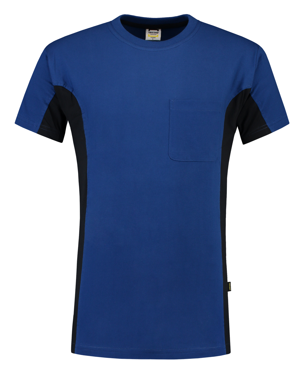Tricorp T-Shirt Bicolor Borstzak Royalblue-Navy