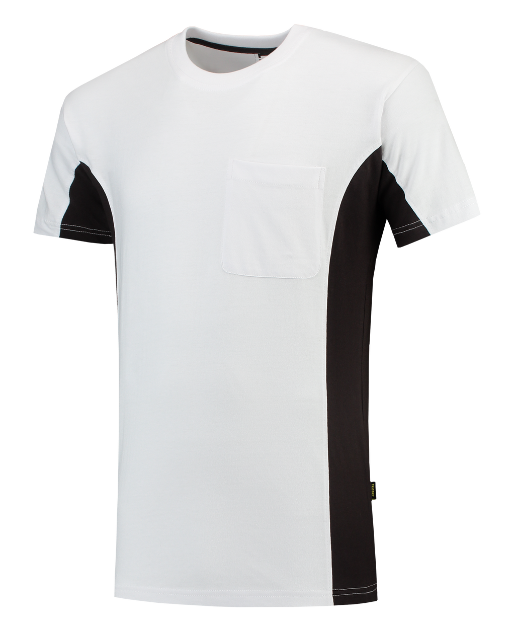 Tricorp T-Shirt Bicolor Borstzak White-Darkgrey