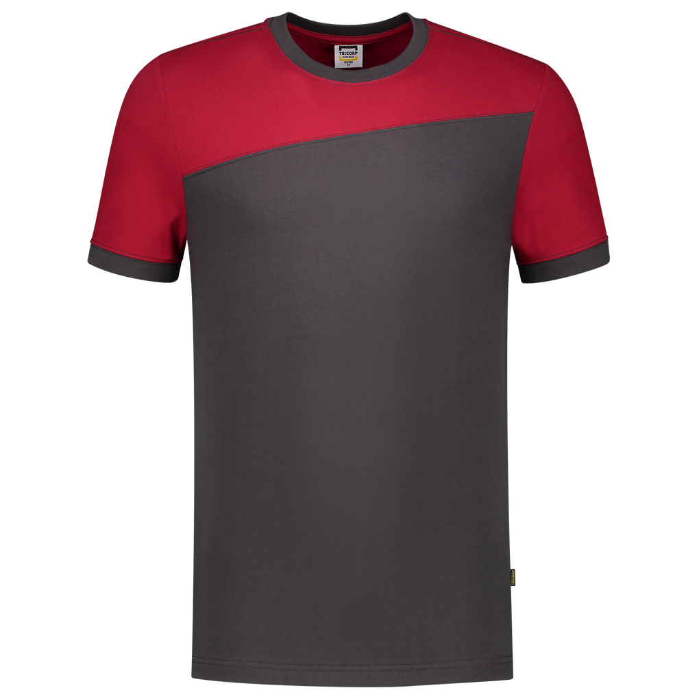 Tricorp T-Shirt Bicolor Naden Darkgrey-Red