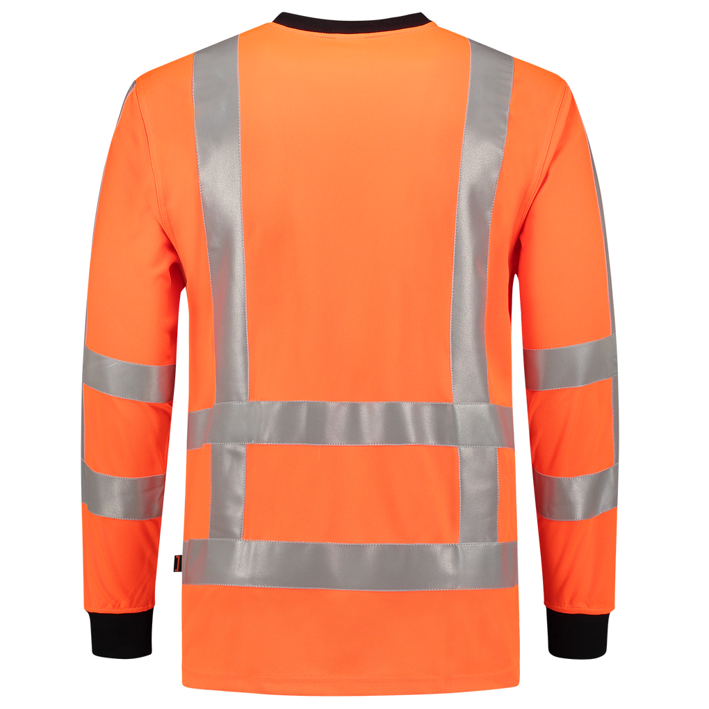 Tricorp T-Shirt RWS Birdseye Lange Mouw Fluor Orange