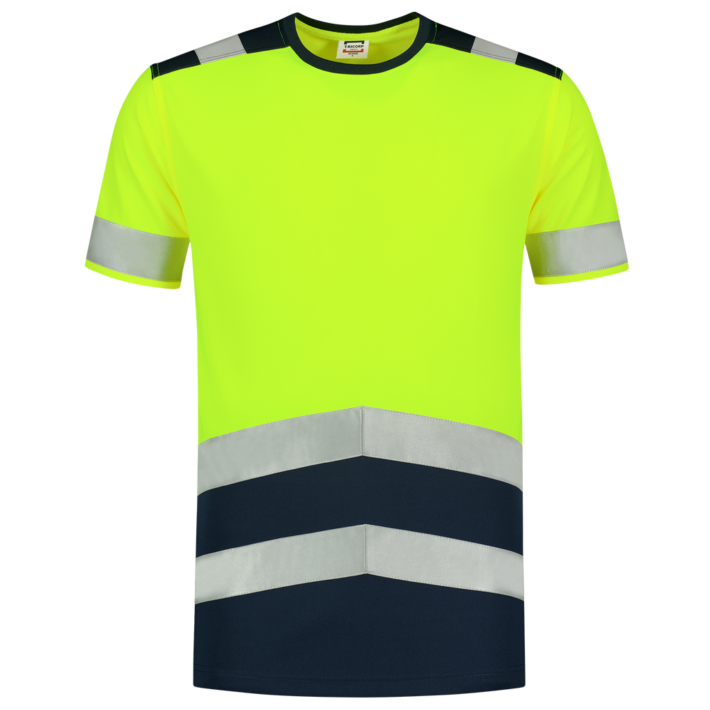 Tricorp T-Shirt High Vis Bicolor Fluor Yellow-Ink