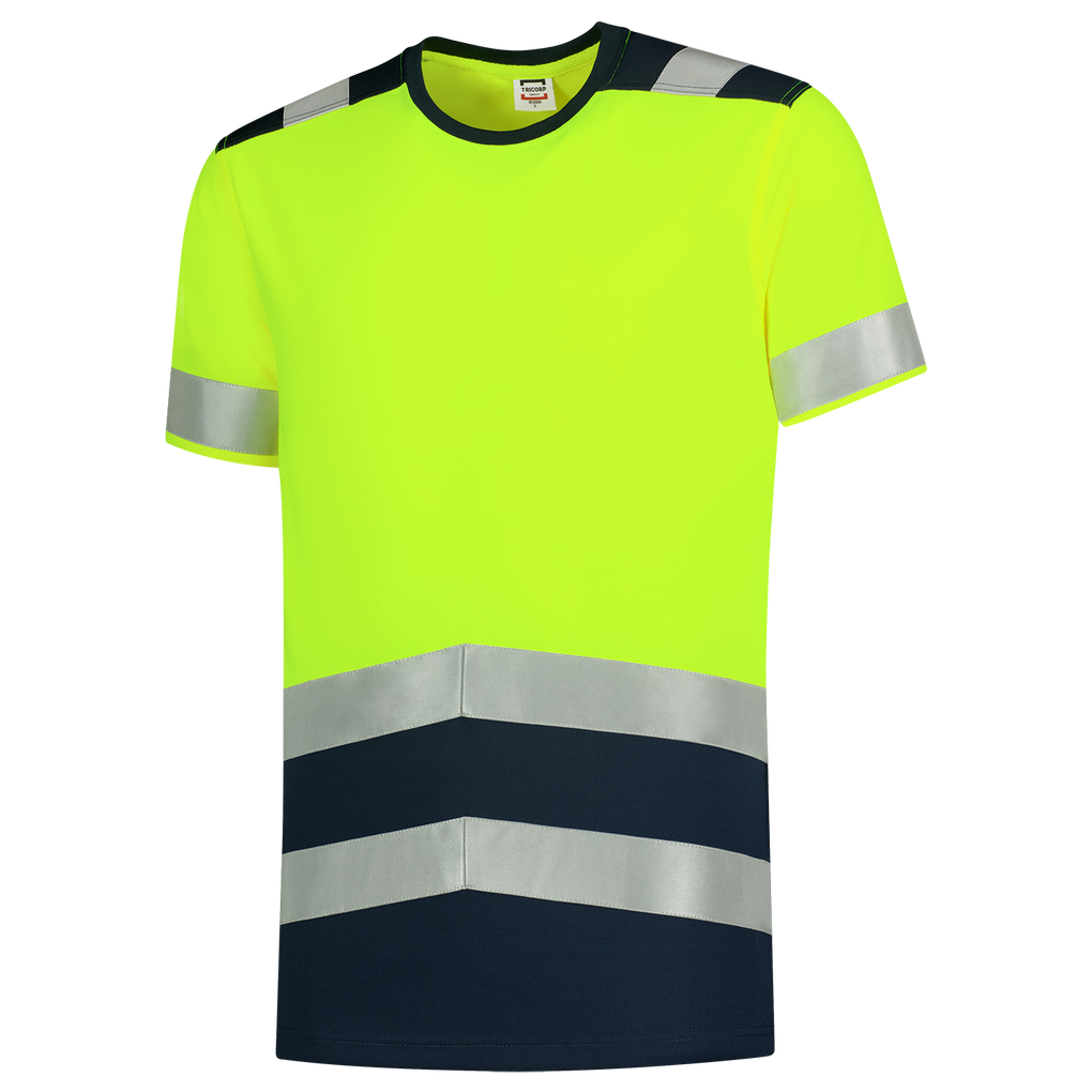 Tricorp T-Shirt High Vis Bicolor Fluor Yellow-Ink