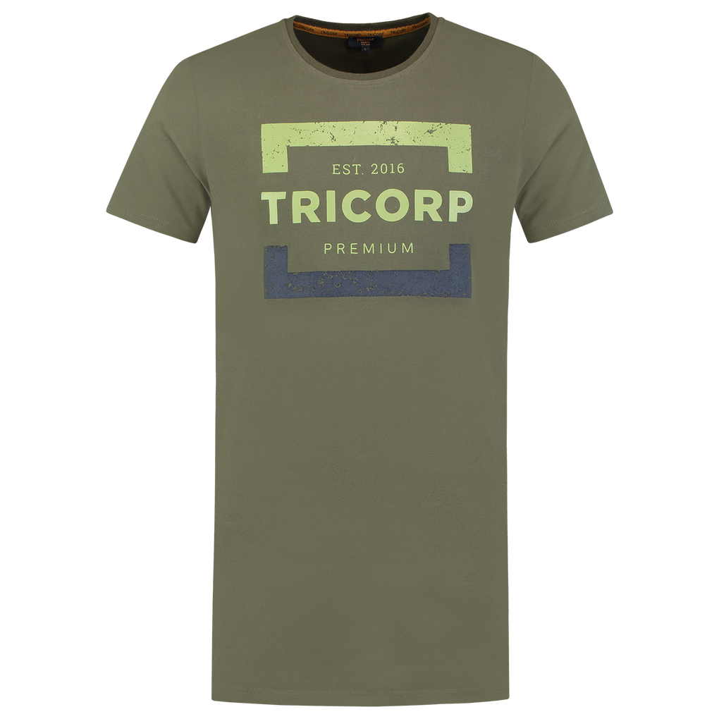Tricorp T-Shirt Premium Heren Lang Army