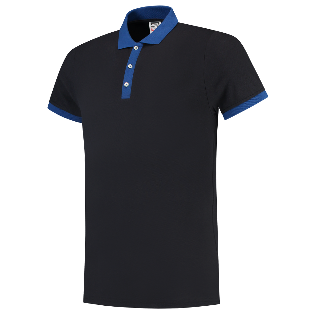 Tricorp Poloshirt Bicolor Slim Fit Navy-Royalblue
