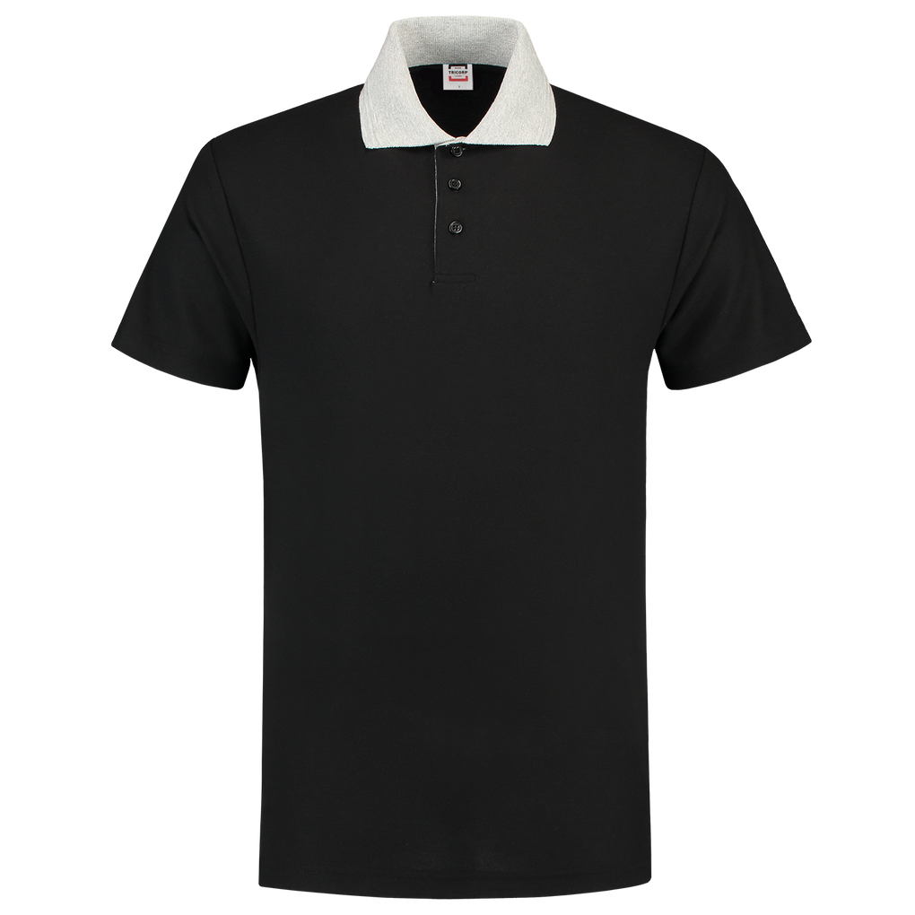 Tricorp Poloshirt Contrast Black-Grey