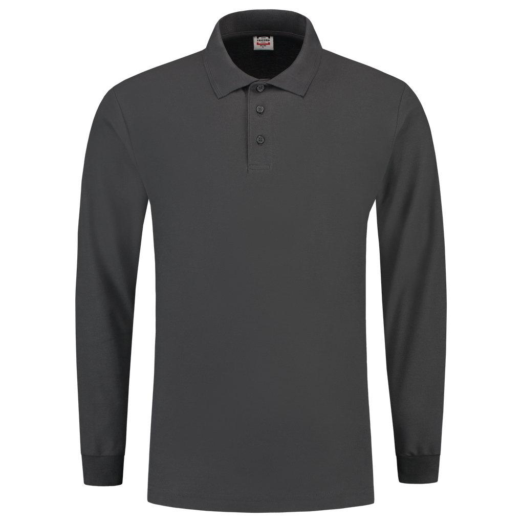 Tricorp Poloshirt Lange Mouw Darkgrey