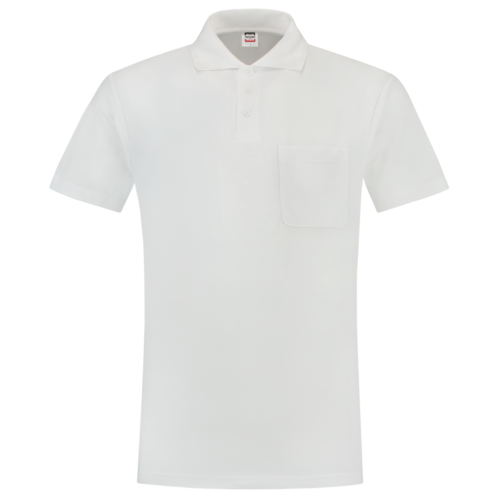 Tricorp Poloshirt Borstzak White