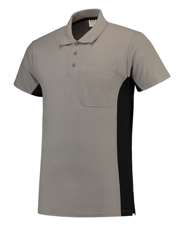 Tricorp Poloshirt Bicolor Borstzak Grey-Black