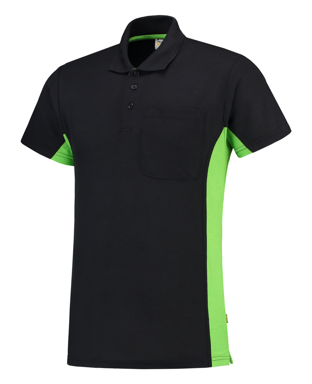 Tricorp Poloshirt Bicolor Borstzak Navy-Lime