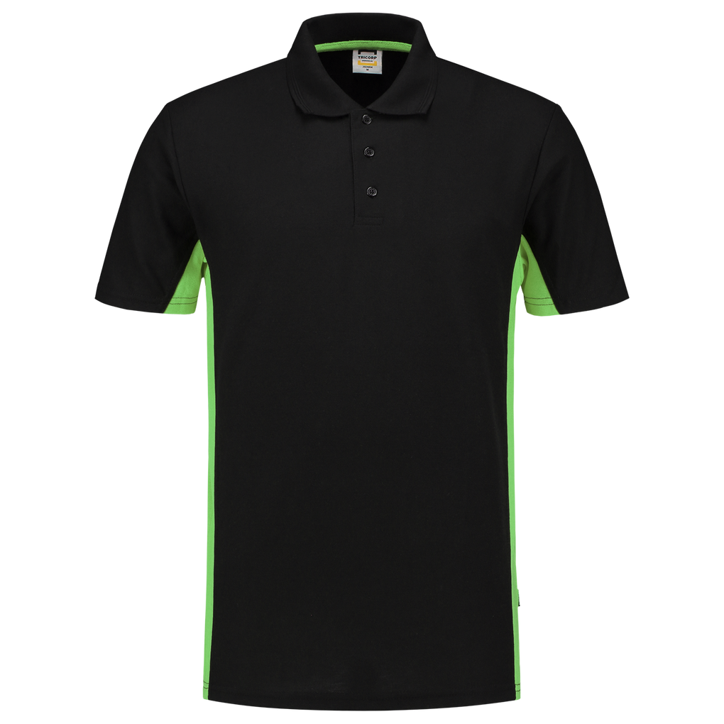 Tricorp Poloshirt Bicolor Black-Lime