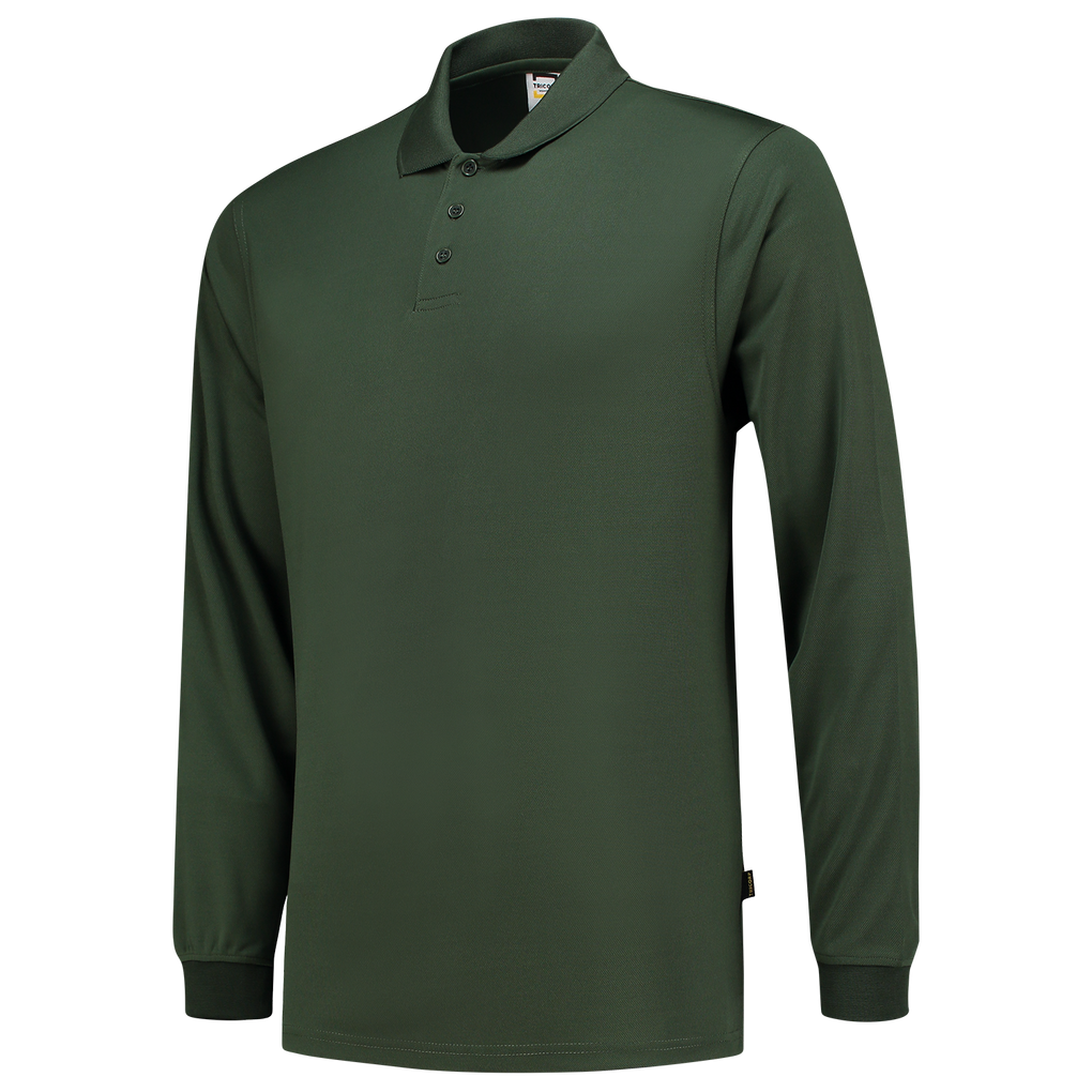 Tricorp Poloshirt UV Block Cooldry Lange Mouw Bottlegreen