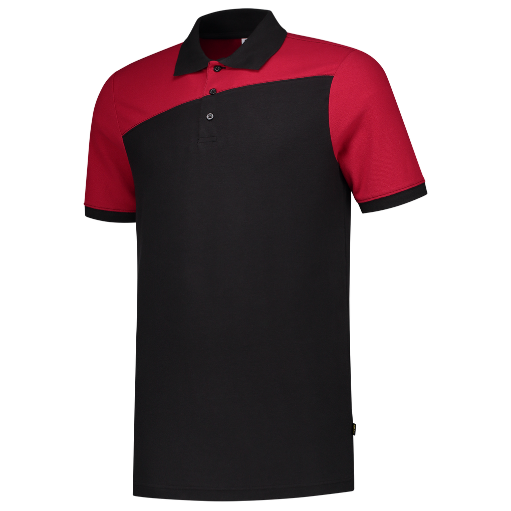 Tricorp Poloshirt Bicolor Naden Black-Red