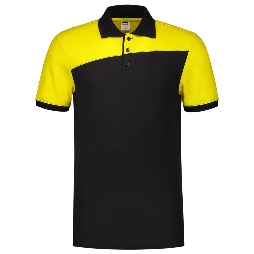 Tricorp Poloshirt Bicolor Naden Black-Yellow