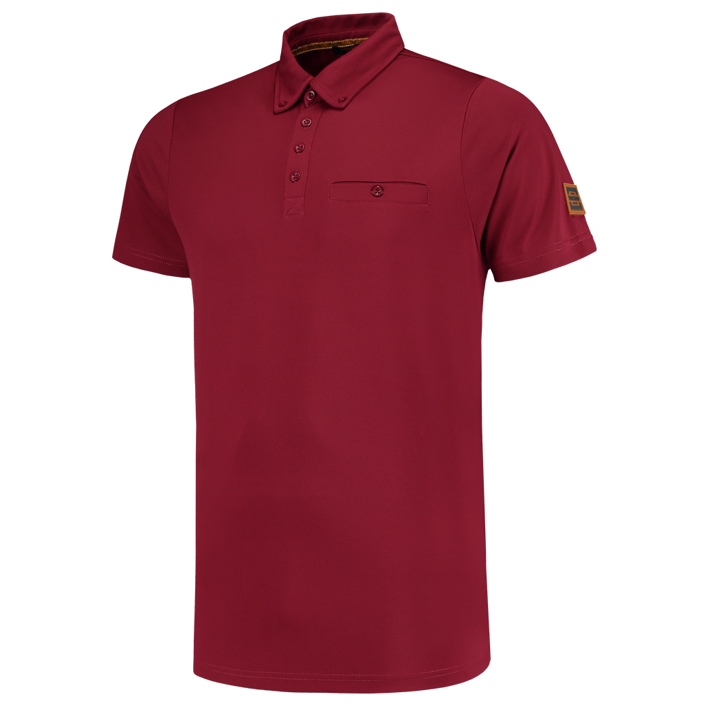 Tricorp Poloshirt Premium Button Down Bordeaux