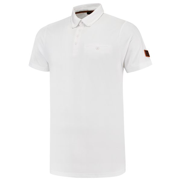 Tricorp Poloshirt Premium Button Down White