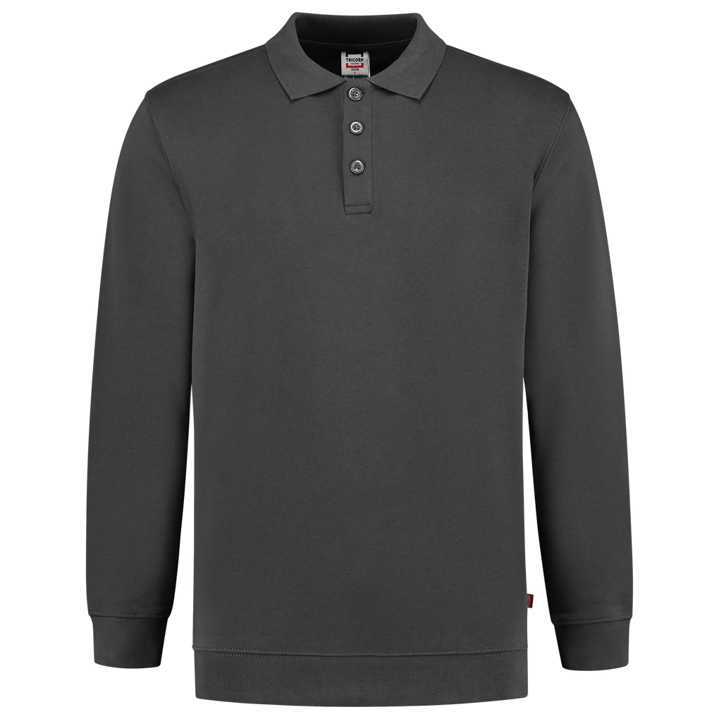 Tricorp Polosweater Boord 60°C Wasbaar Darkgrey