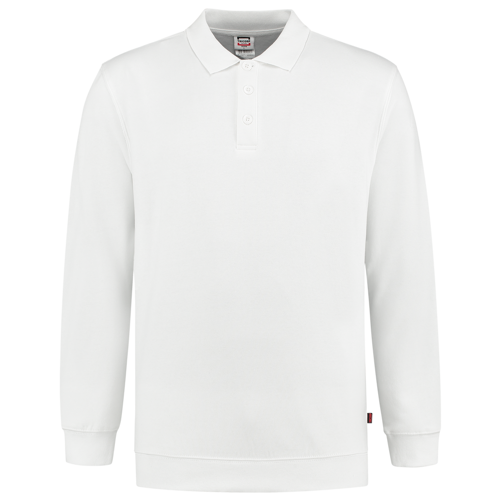 Tricorp Polosweater Boord 60°C Wasbaar White