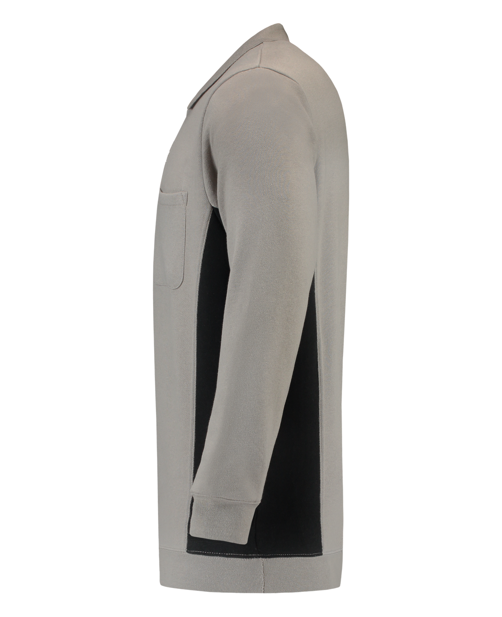 Tricorp Polosweater Bicolor Borstzak Grey-Black